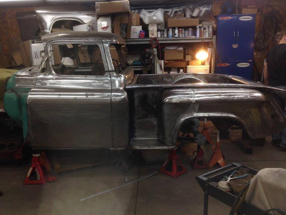 1956 Chevy swb pick full Custom Project Bagged