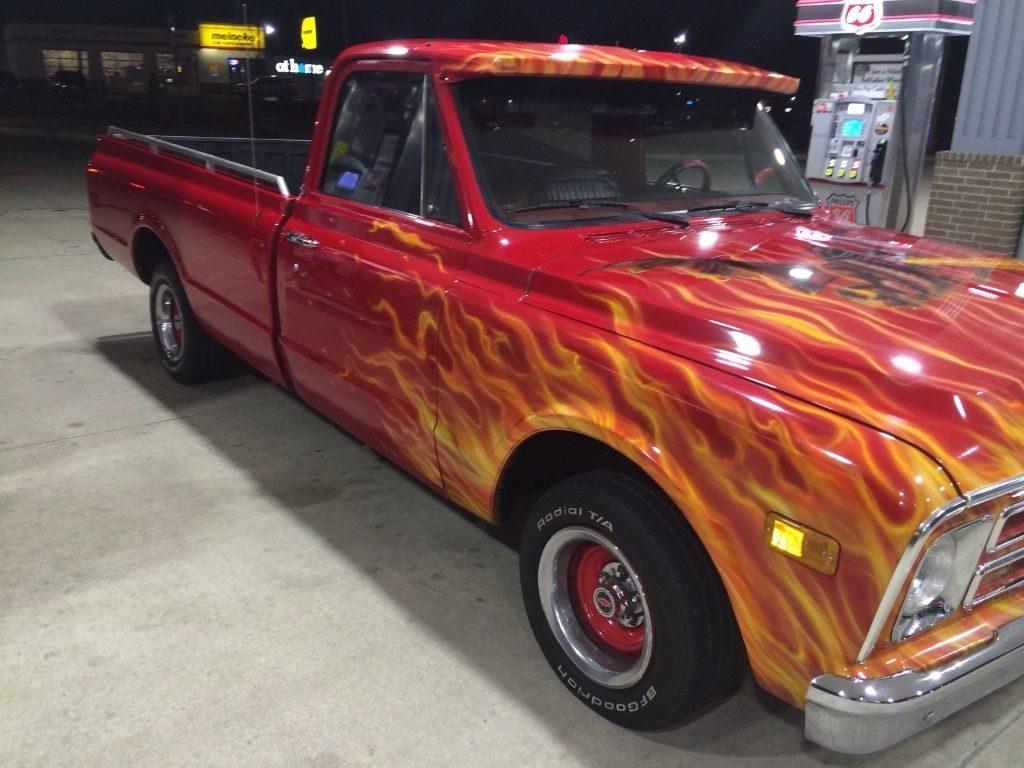 Custom 1968 Chevrolet C-10 (with flames paintjob)