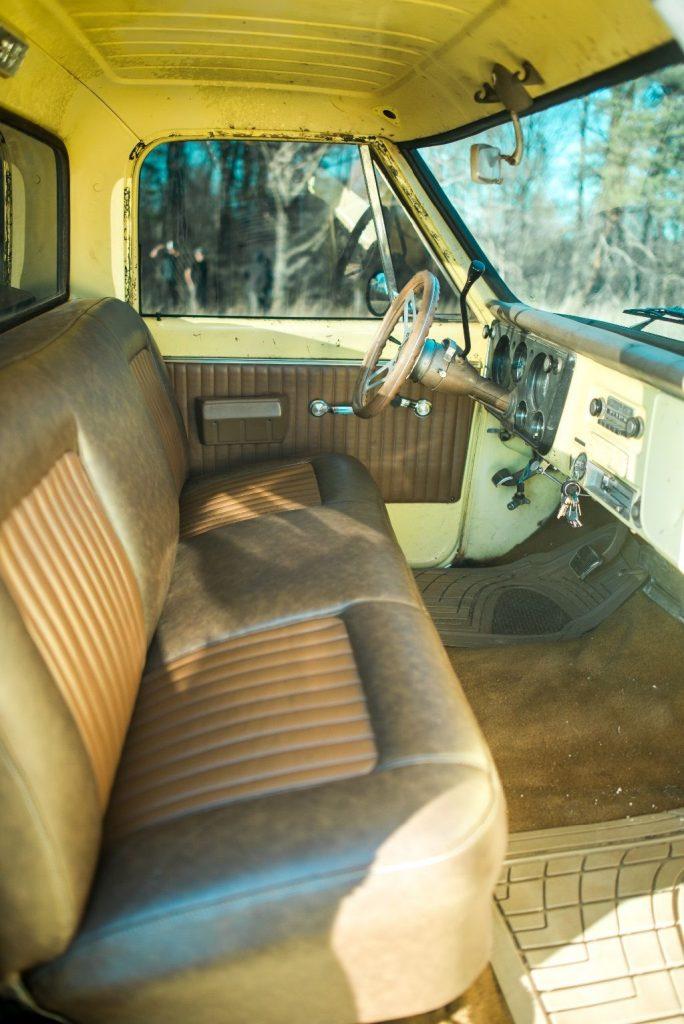 Yellow custom 1969 Chevrolet C10