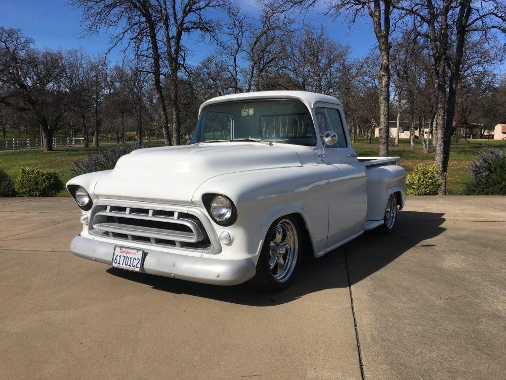 Recently restored 1957 Chevrolet Pickup, frame off restoration