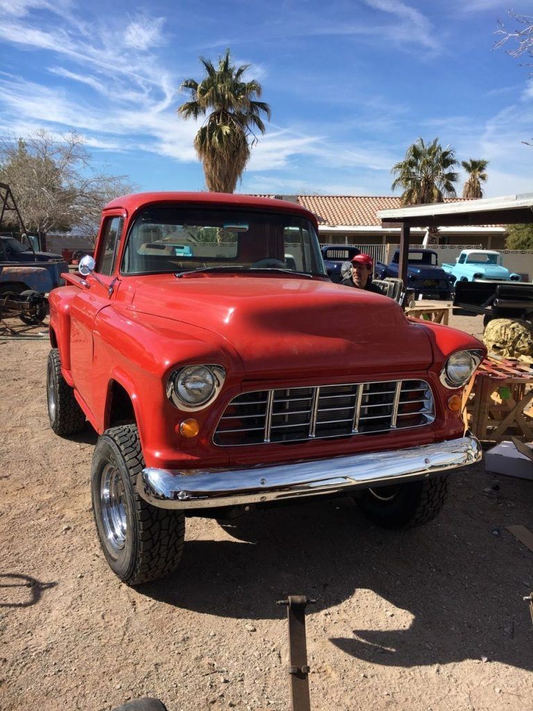 lifted 1955 Chevrolet Pickups 3100 custom