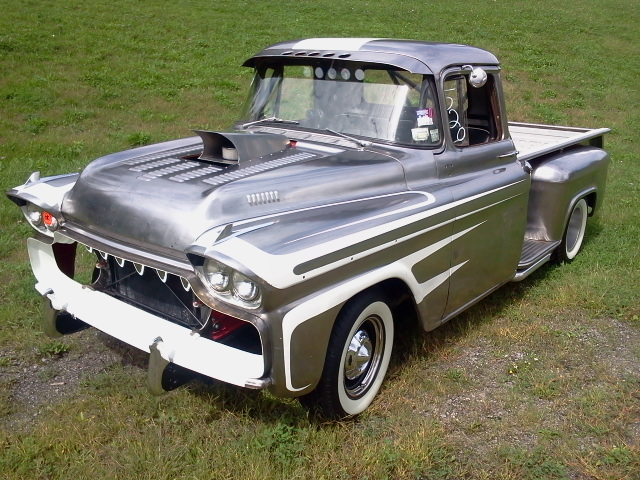 polished steel 1959 Chevrolet Apache Pickup Custom