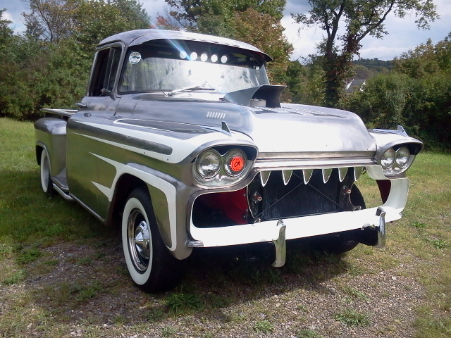 polished steel 1959 Chevrolet Apache Pickup Custom