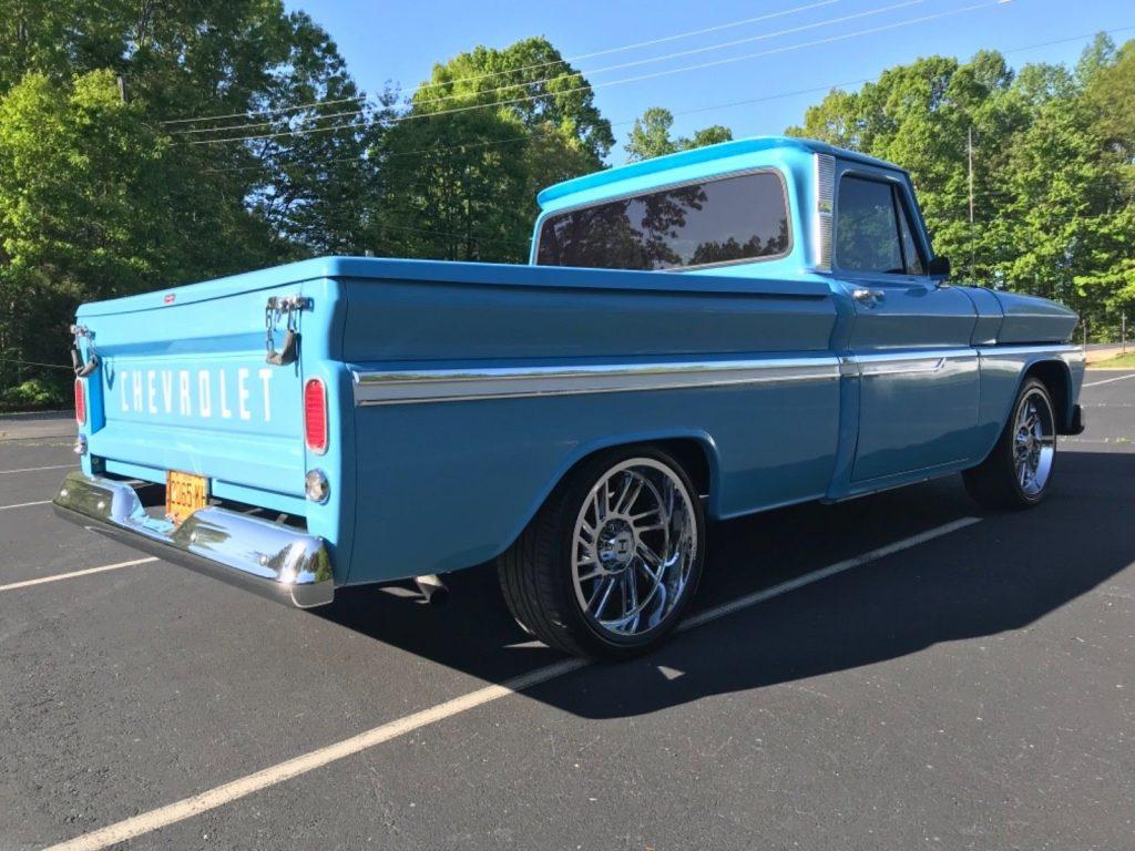 restored 1966 Chevrolet C 10 fuel injected custom truck