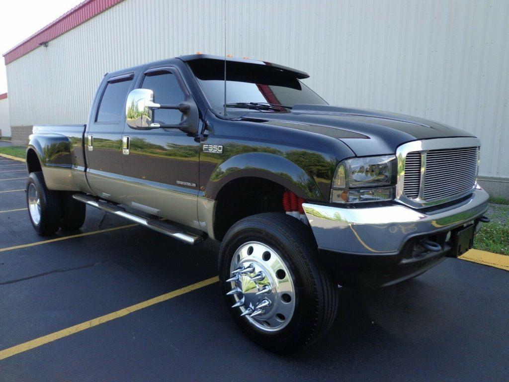 lifted 2001 Ford F 350 Lariat dually pickup custom