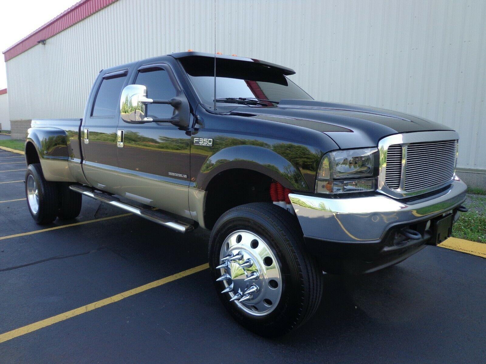 lifted 2001 Ford F 350 Lariat dually pickup custom for sale