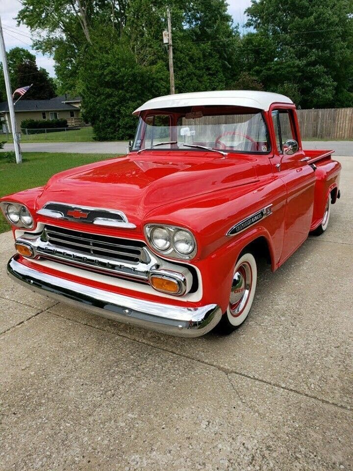 restored vintage 1959 Chevrolet 3100 pickup custom