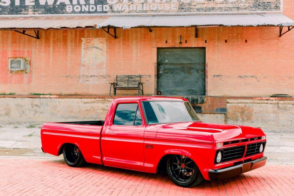1973 Ford F-100 Custom pickup [supercharged Coyote 5.0L engine!]