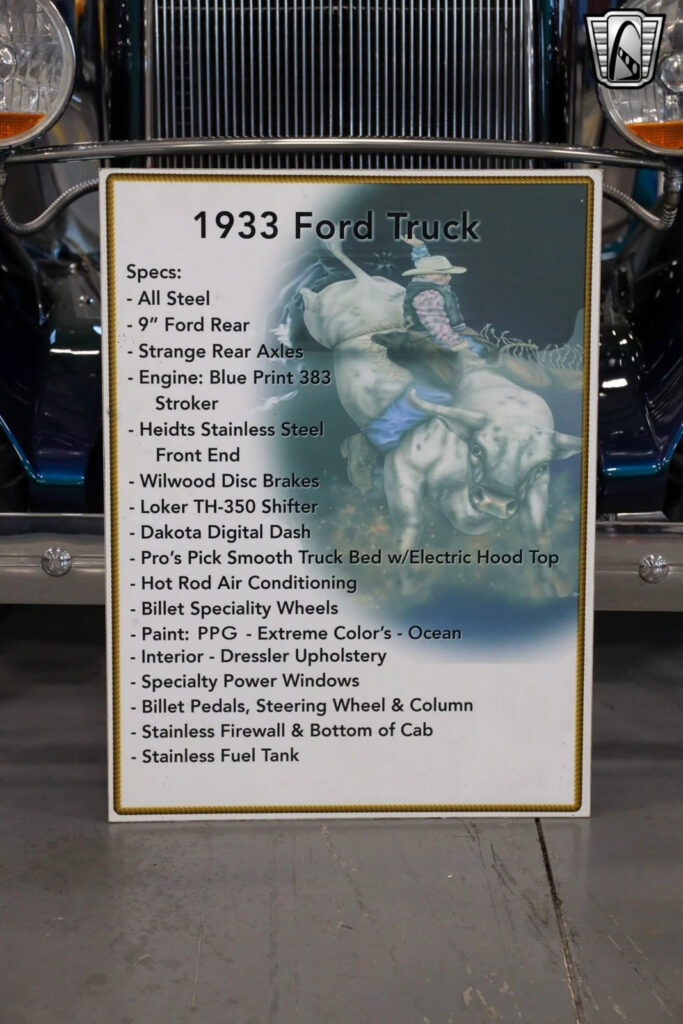 Blue 1933 Ford Pre-War Pickups Pickup 383 CID Stroker V8