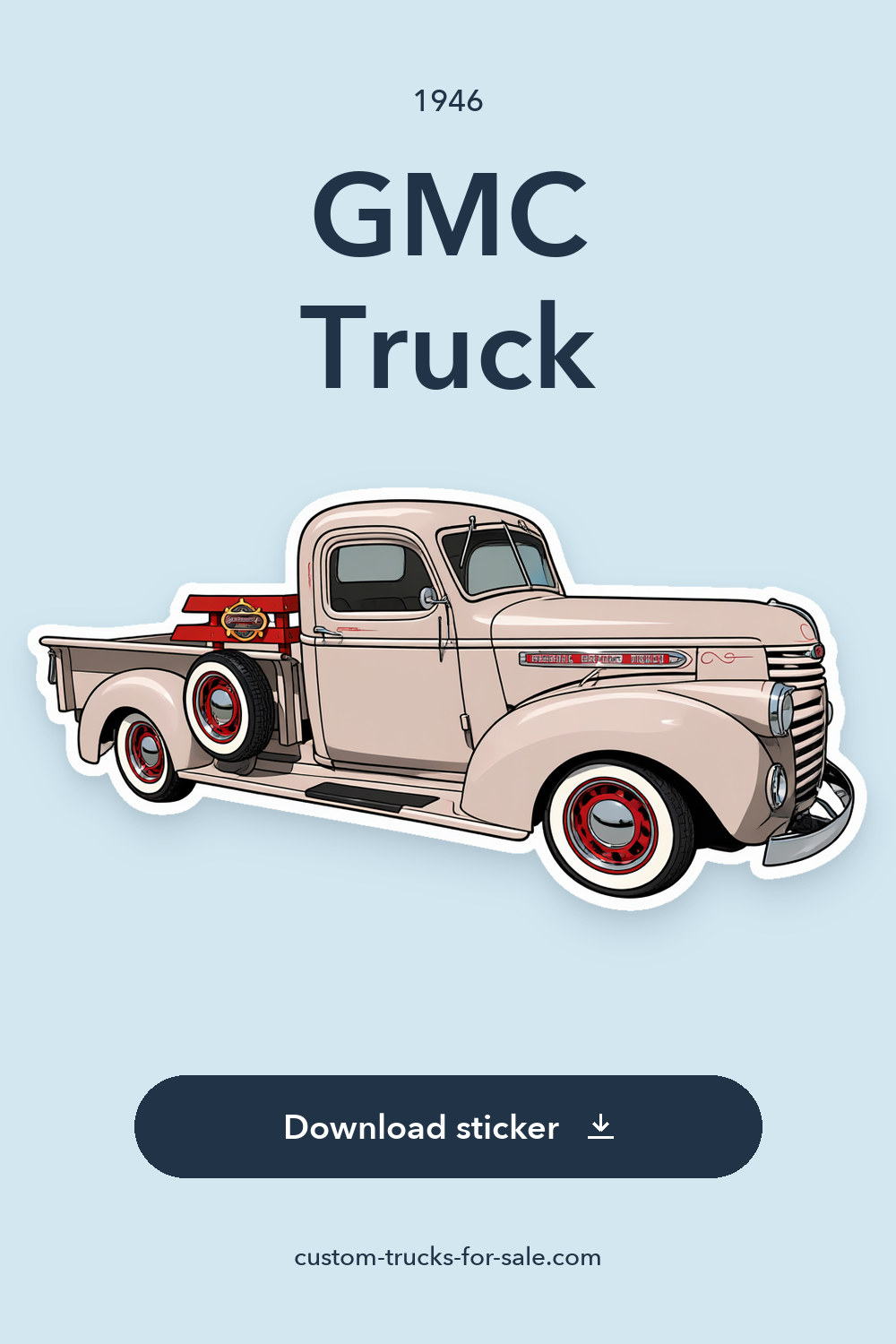 1946 GMC Truck sticker preview